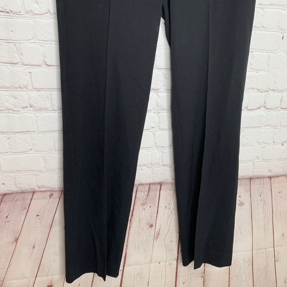 CALVIN KLEIN Womens Black Front Pleat Straight Leg Trousers Career Pants Size 10 - Picture 4 of 9